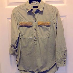 J Crew long sleeve button down women’s shirt.